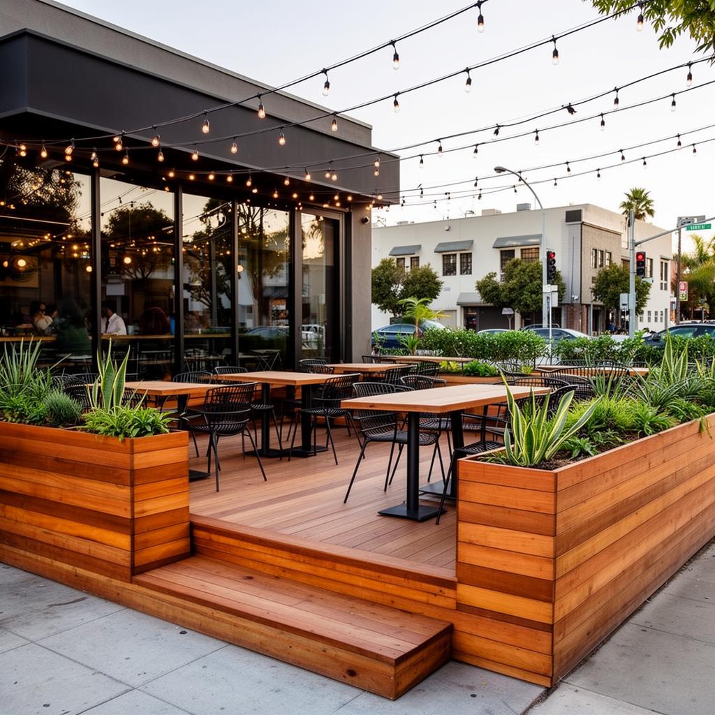 Restaurant Parklet in Silver Lake